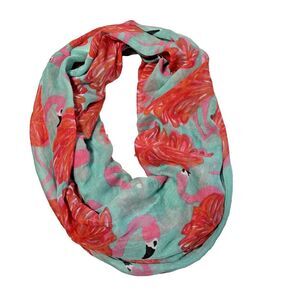 Flamingos Infinity Scarf Tropical Lightweight Novelty Birds Quirky Twee Pink Y2K